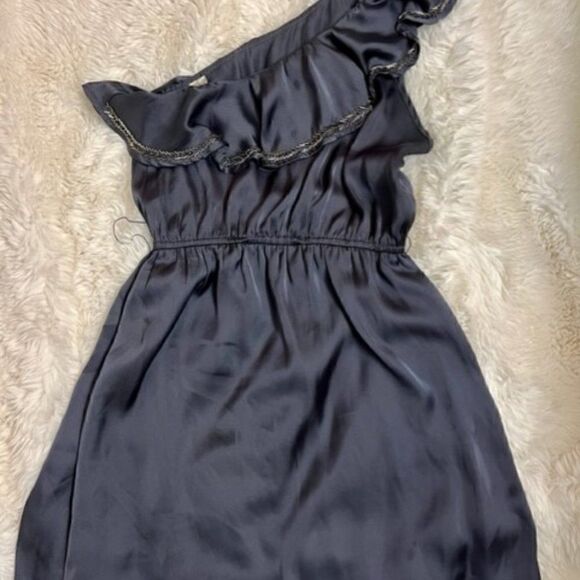 Hello Miss One Shoulder Slate Dress - Picture 2 of 6